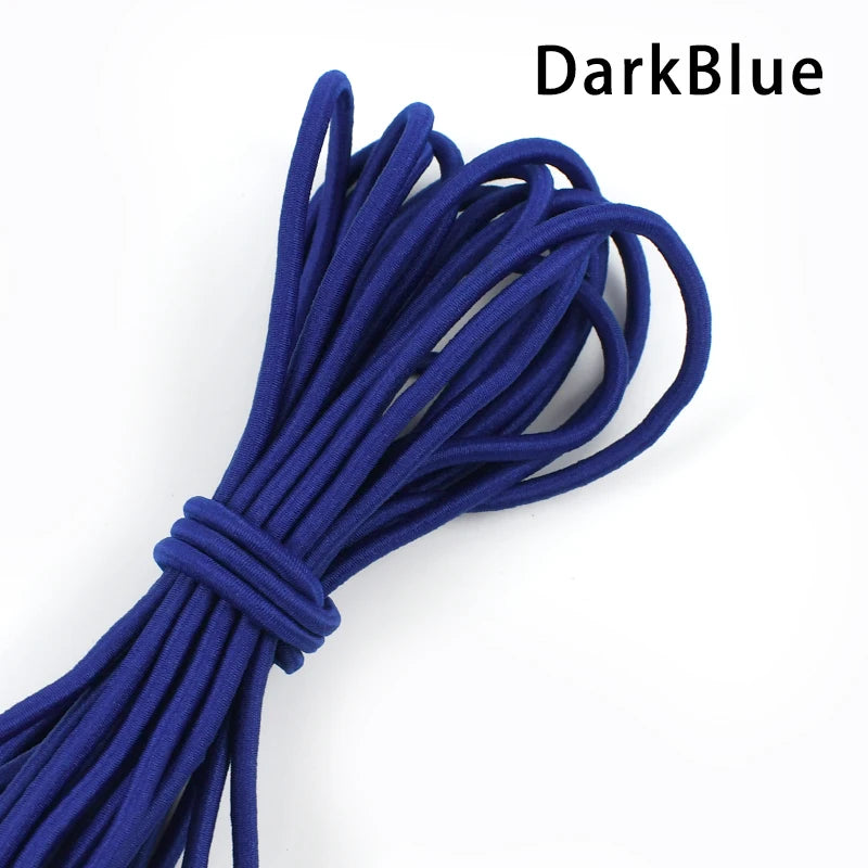 Flexibles 4mm Gummiband für DIY Kleidung, Haarbänder, Nähen