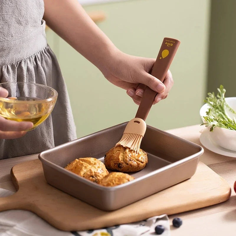 2er-Set hitzebeständige Silikon Öl Pinsel für Grill, Backen - Kochen