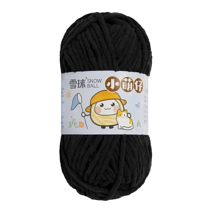 Weiches dickes Chenille Strickgarn 50g für DIY Schal Mütze Pullover