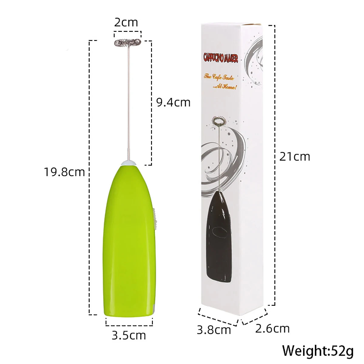 Handheld elektrischer Mini Schneebesen für schnelles Mixen und Rühren