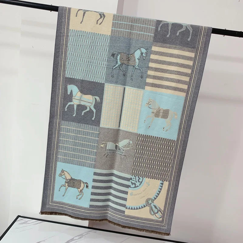 Luxuriöser Kaschmir-Gefühl Schal für Frauen im Herbst/Winter-Yabubest - Home & More