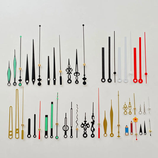 Goldfarbene Wanduhrzeiger für individuelle Heimdekoration