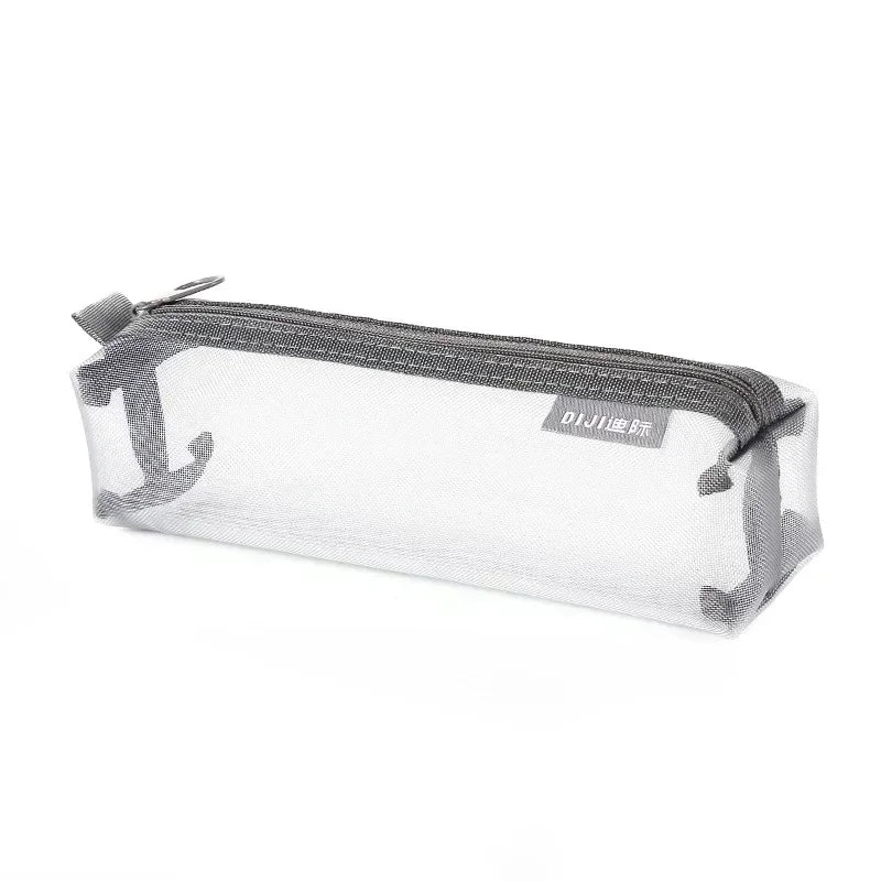 Transparentes Mesh Stift-Etui Kunststoff Mini Mäppchen für Büro - Schule