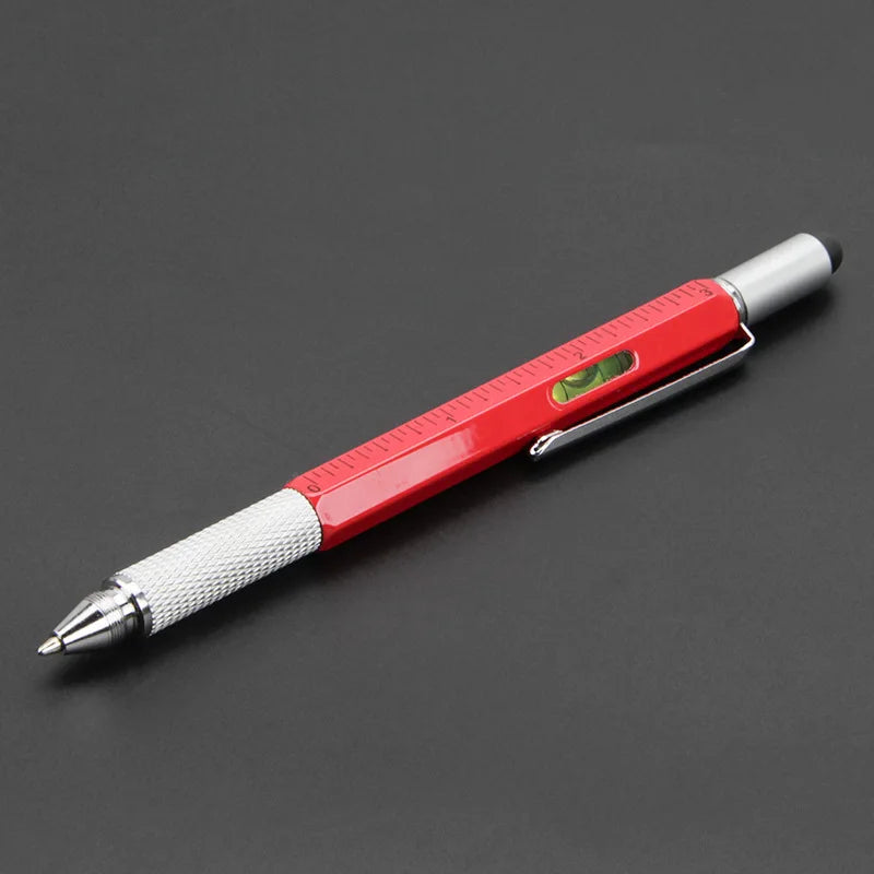 7-in-1 Multifunktions Kugelschreiber mit Touchpen Schraubendreher Lineal