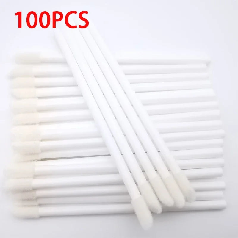100 Stück Einweg-Make-up Pinsel Set – Präzise Lippen - Wimpernverlängerung