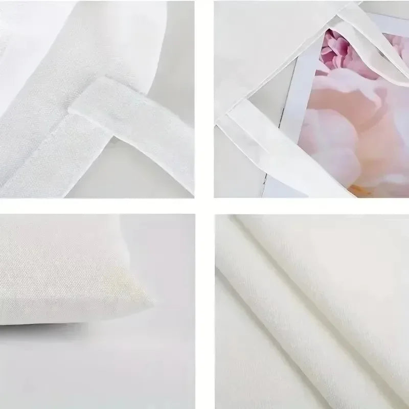 Faltbare Leinwand Einkaufstasche mit Cartoon Druck, wiederverwendbar