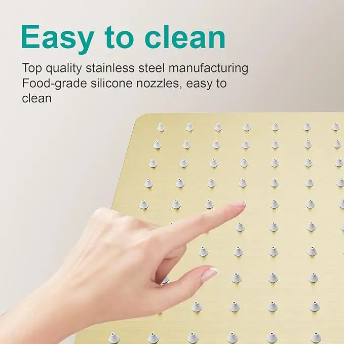 Ultra dünner Edelstahl Regen Duschkopf 8 10 12 Zoll Hochdruck Wasserfall