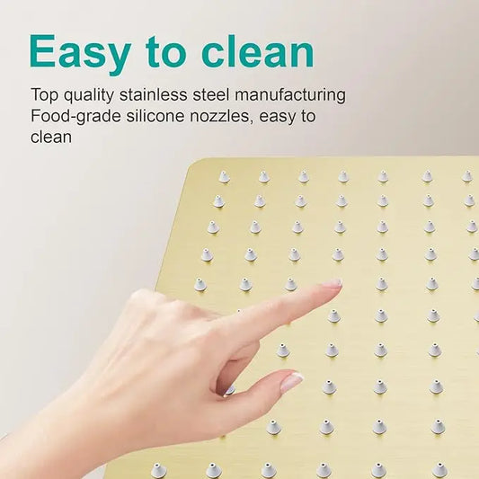 Ultra dünner Edelstahl Regen Duschkopf 8 10 12 Zoll Hochdruck Wasserfall