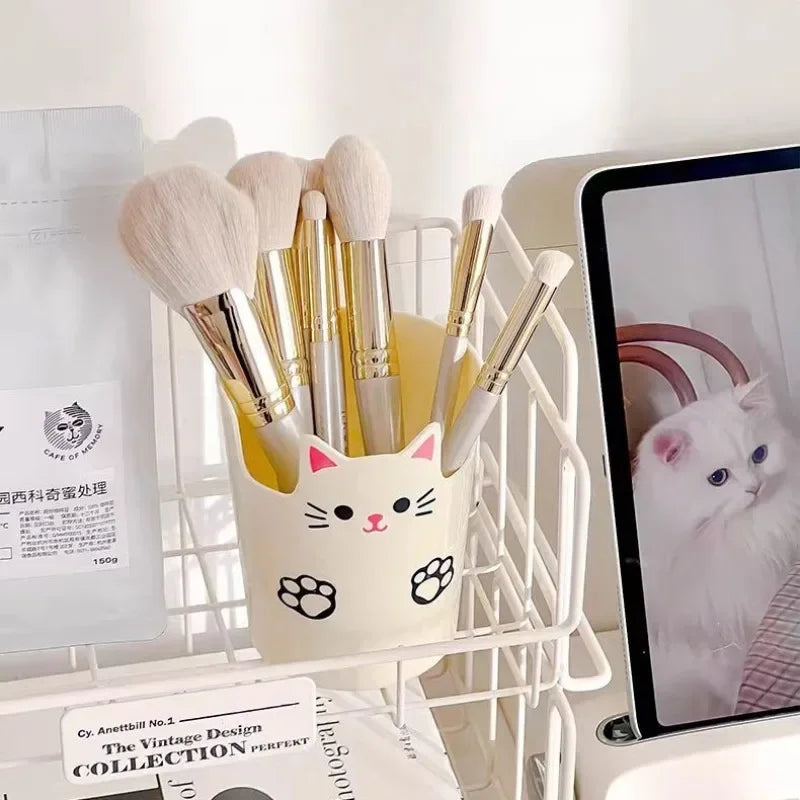 Niedlicher Cartoon Bleistift Organizer Kawaii Katze Pinselhalter Kinder