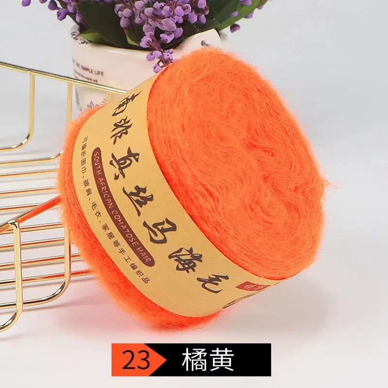 Seidenpony Wollgarn handgestrickt feines Acryl-Seidengarn für DIY