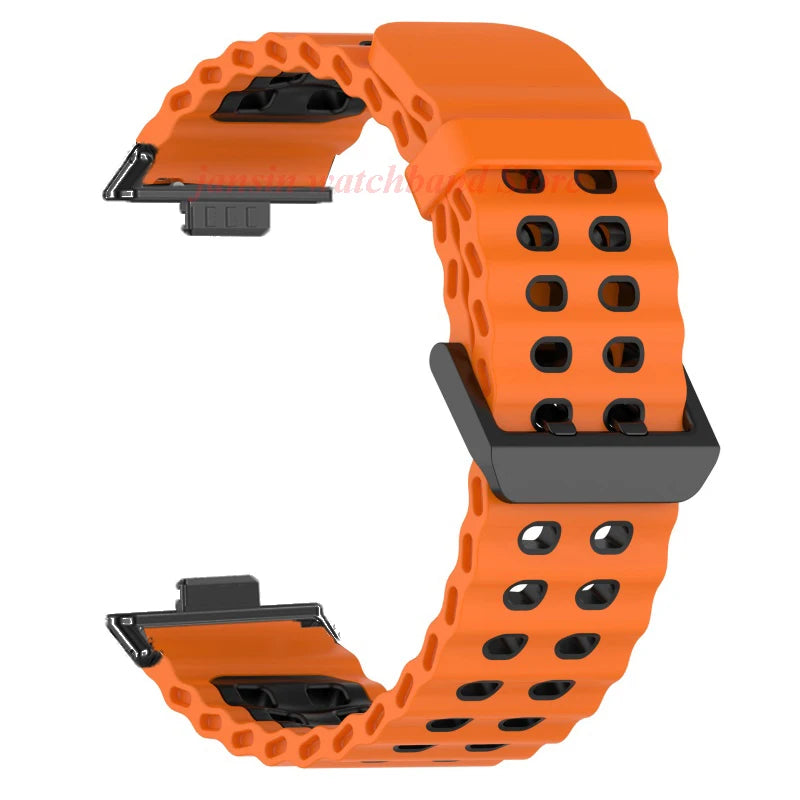 Atmungsaktives Sport-Silikonarmband für Huawei Fit 4 Pro – Komfort - Stil