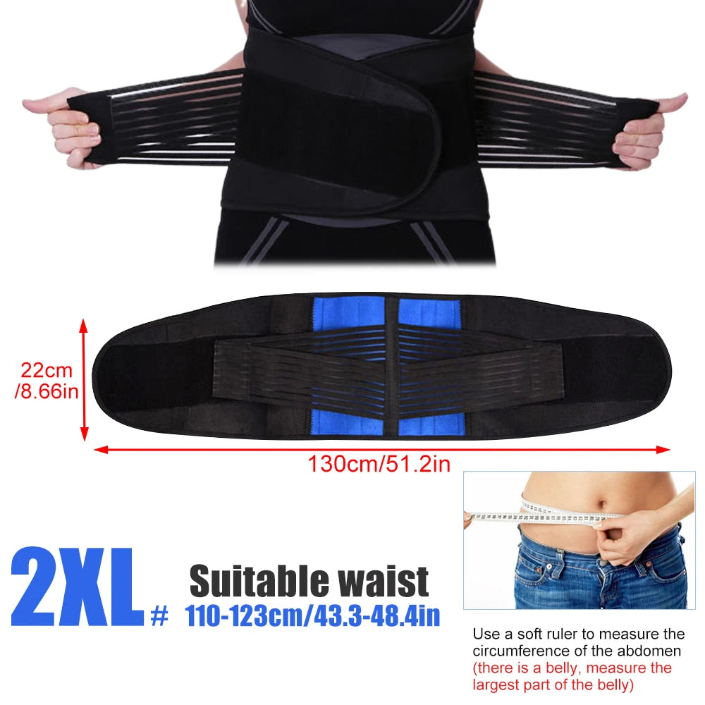 Verstellbare Neopren Lendenwirbelstütze mit Doppelzug für Schmerzlinderung