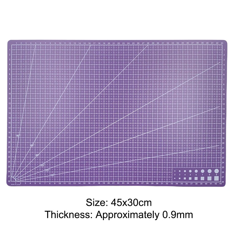 A3 PVC Schneidematte Einseitig geeignet für Patchwork Nähen DIY Leder