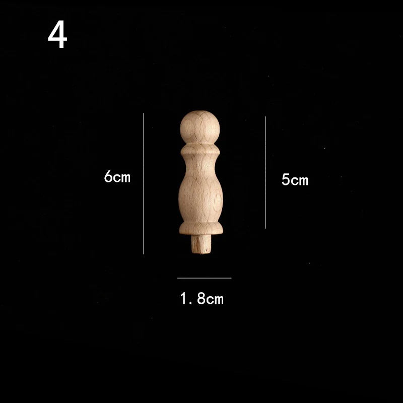 Holzapplikation Spindel Säule Dekoration für Möbel und Heim