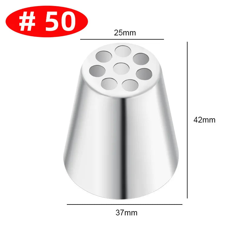 Premium Edelstahl Spritztüllen Set – 30+ Backdüsen für kreative Gebäck-Deko
