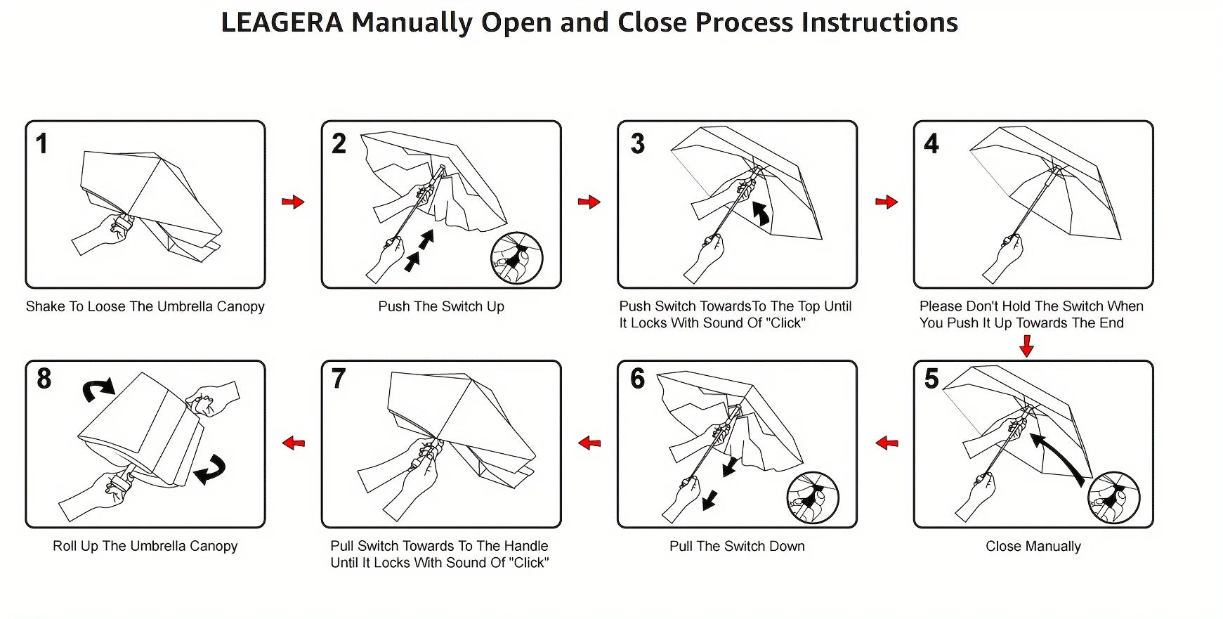 Ultraleichter kompakter Reise Regenschirm mit UV Schutz 5 Fach