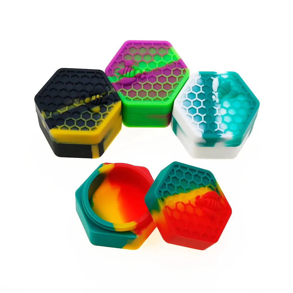 Tragbarer Silikonbehälter 25 ml für Öl Wachs Kosmetik Aufbewahrung