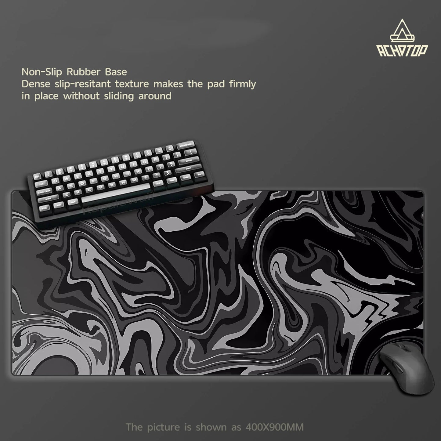 Großes Gaming Mauspad Strata Liquid Line Rutschfest Schreibtischunterlage