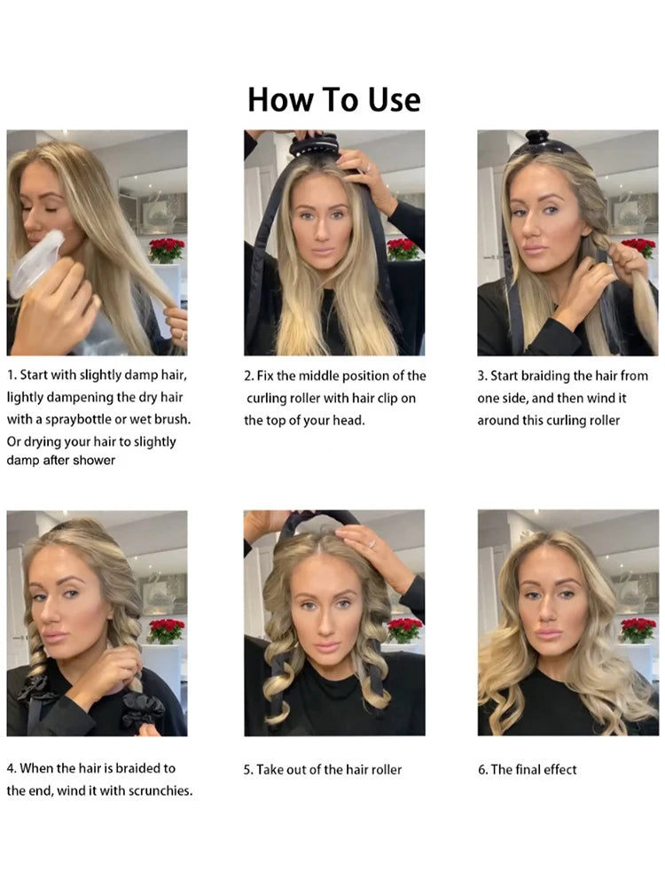 Schaum Lockenwickler für schonendes Haarstyling ohne Hitze