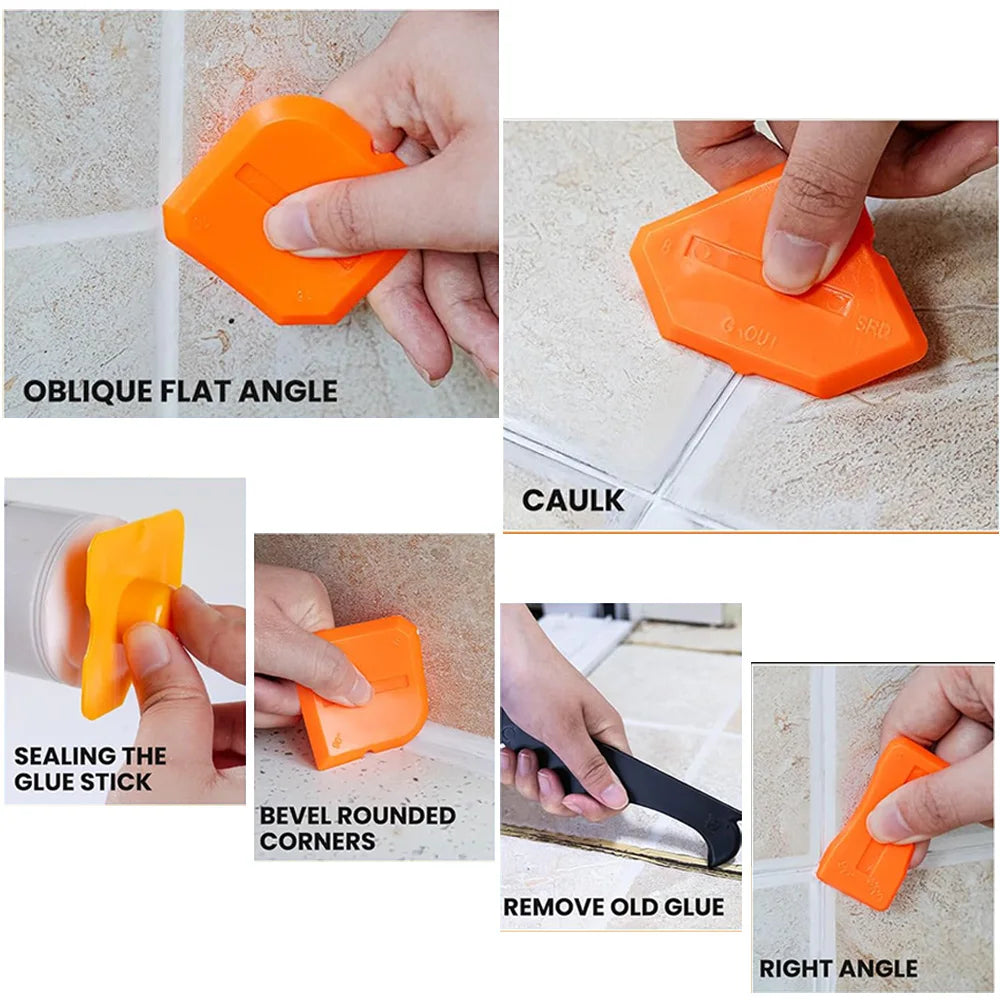 5in1 Silikon Schaber Rakel Multitool zum Kleber Entfernen und Abdichten