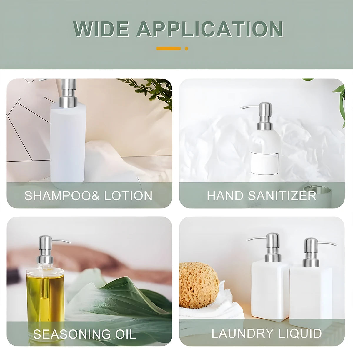 Edelstahl Pumpenkopf 2,5cm für Seifenspender Bad und Küche