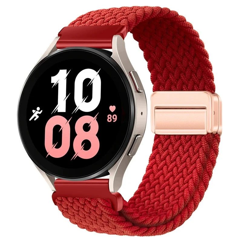 Magnetisches Nylonarmband 20/22mm für Smartwatches mit Schlaufenverschluss