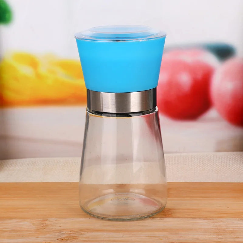 Präzise Mahlfunktion: Manuelle Salz-Pfeffermühle 150ml Edelstahl - Glas