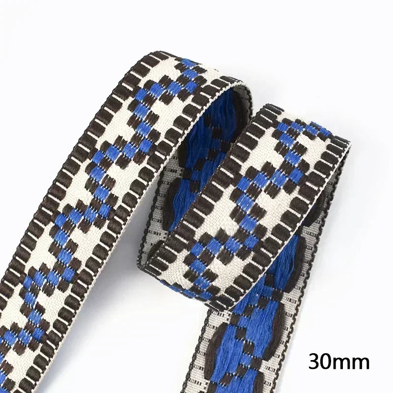 Polyester Baumwoll Jacquard Gurtband 30/38mm für DIY Nähen Zubehör