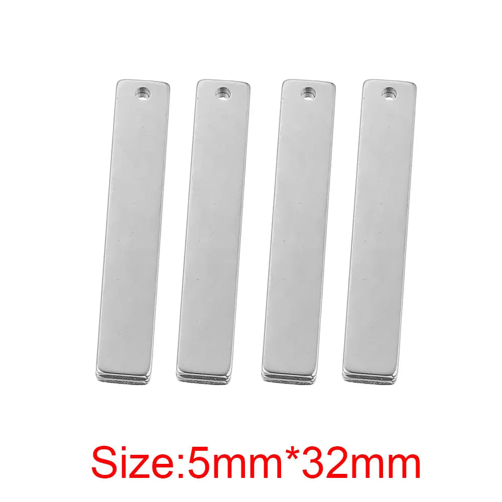 20 Stück Edelstahl Gold Rechteck Charm Connector für Schmuck DIY