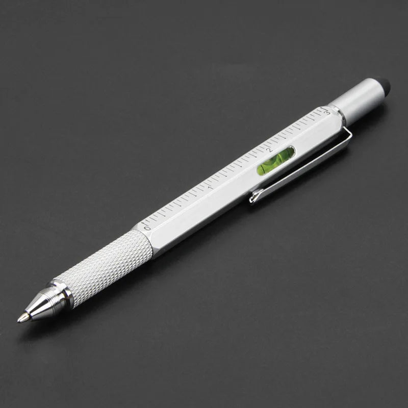 7-in-1 Multifunktions Kugelschreiber mit Touchpen Schraubendreher Lineal