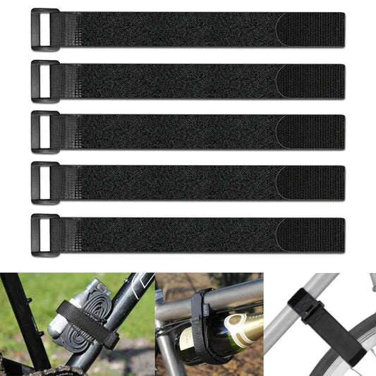 Set 5x wiederverwendbare Nylon Klettbänder 2,5x30cm Kabelbinder flexibel