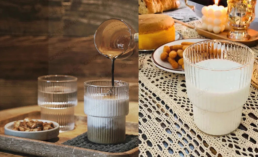 Hitze beständige transparente Kaffeetasse aus Glas für Tee Saft und Milch-Yabubest - Home & More