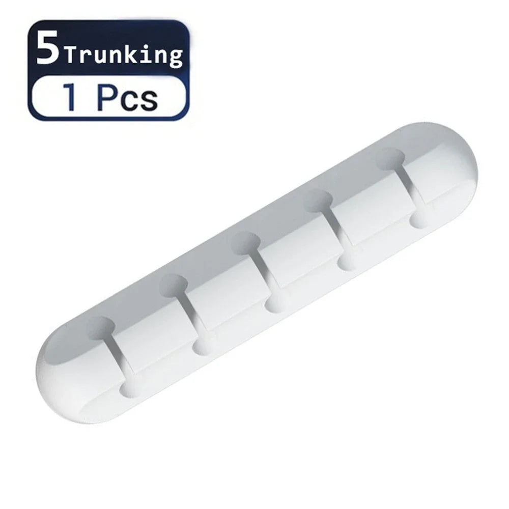 3er-Pack selbstklebende Silikon Kabelclips für USB und Desktop Kabel