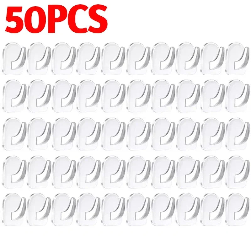 Transparente Mini-Wandhaken selbstklebend für Küche Bad Wohnraum