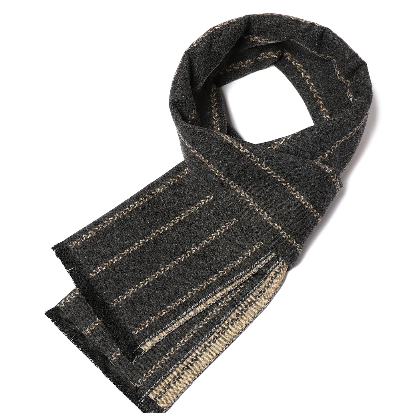 Eleganter Herren Schal für Herbst und Winter Polyester