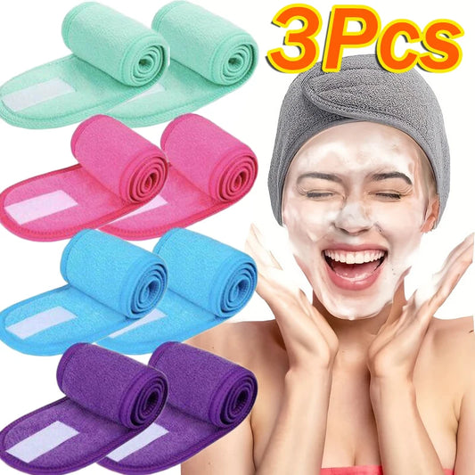 Verstellbares Frottee-Kopfband für Damen, ideal für Spa und Make-up
