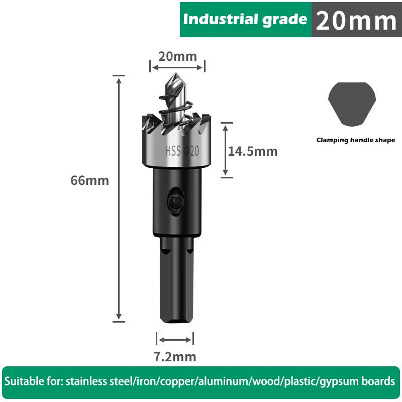 12-100mm HSS Lochsägen Set für Metall Holz Kunststoff