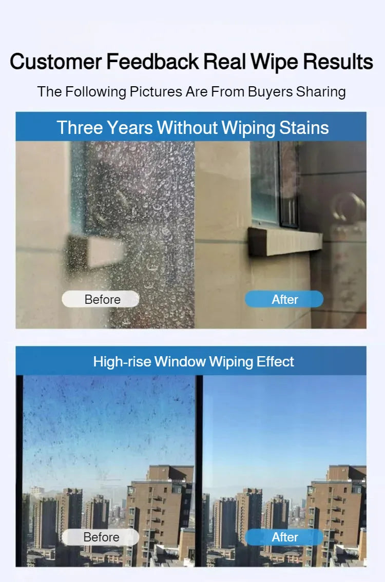 2in1 Fensterreiniger mit drehbarer Bürste und Rakel für Glas und Fliesen-Yabubest - Home & More