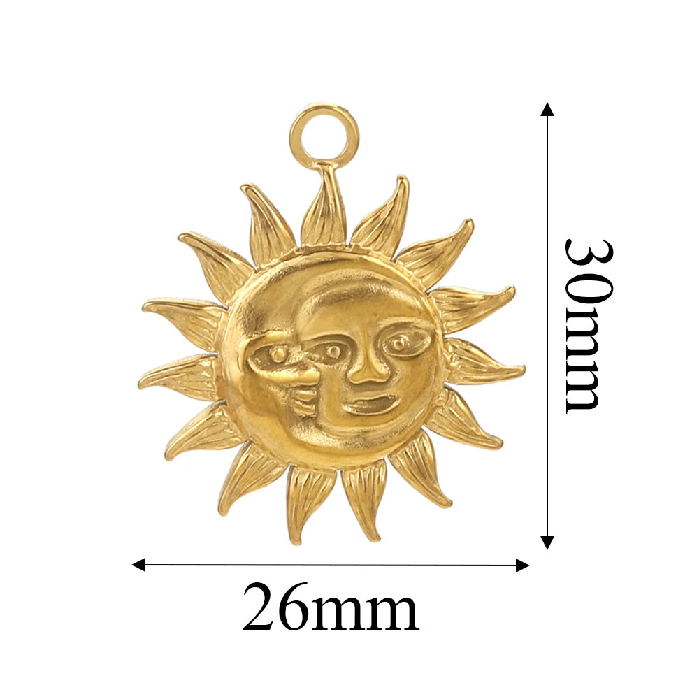 Edelstahl Gold Anhänger für individuellen DIY Schmuck