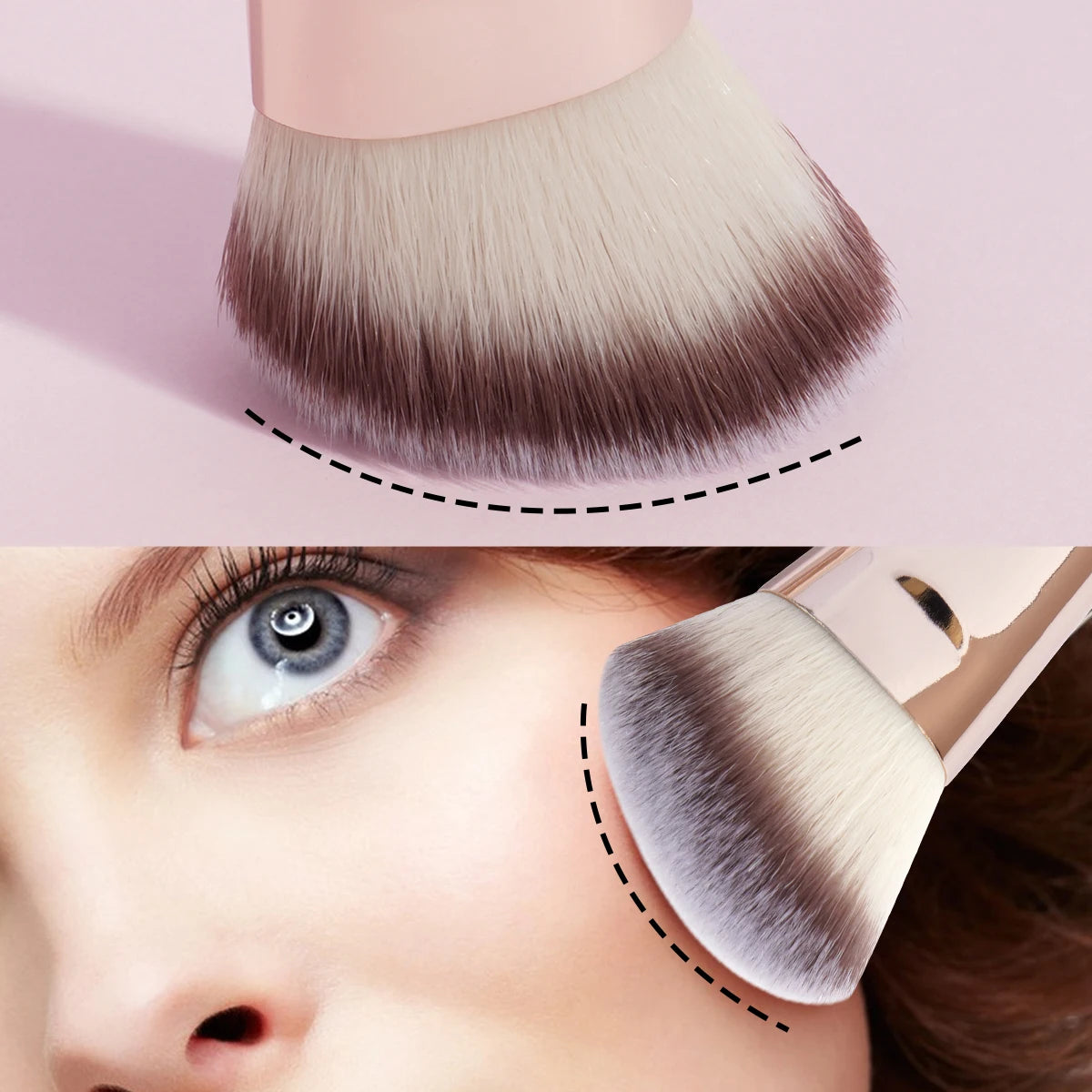 4-teiliges Make-up-Pinsel-Set mit Box – weich, präzise - perfekt für Reisen
