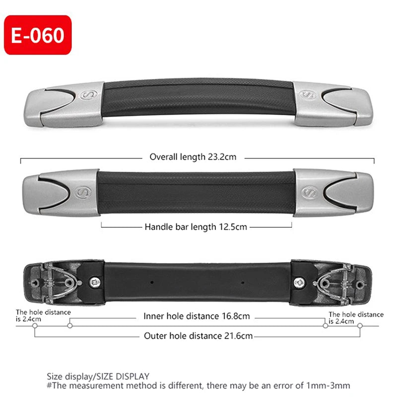 Robuster Ersatz Griff für Koffer und Reisetaschen aus Metall