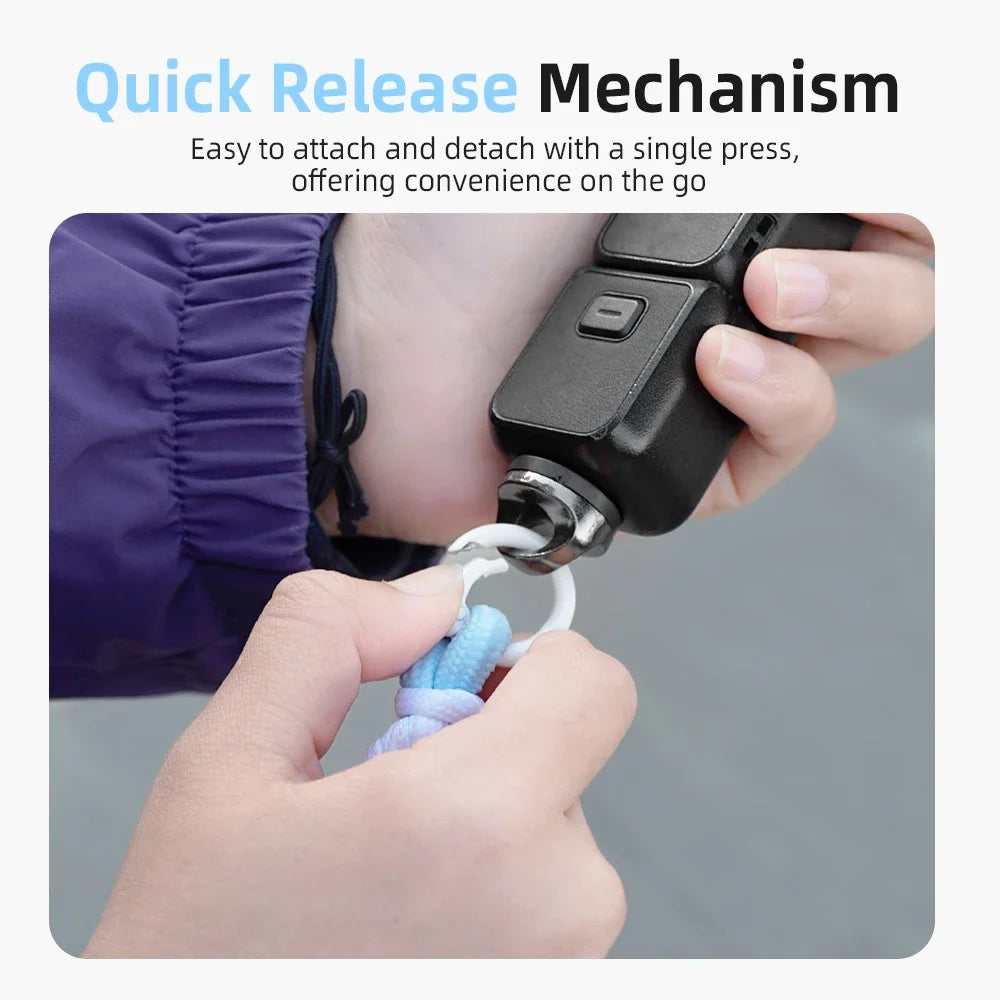 Verstellbares Kamera-Lanyard Hängeseil – Sicher für Action-Kameras (1/4 Zoll)