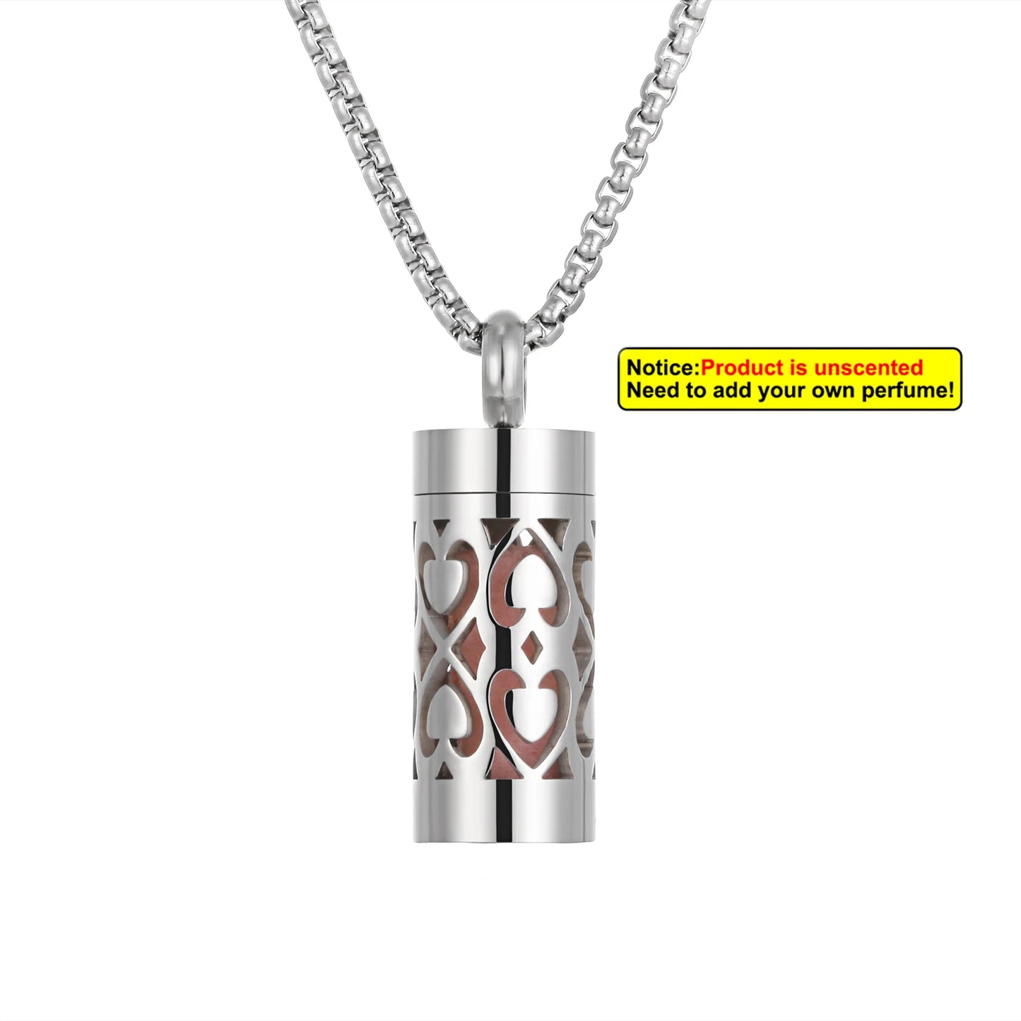 Edelstahl Aromatherapie Anhänger mit Engelsflügel Design