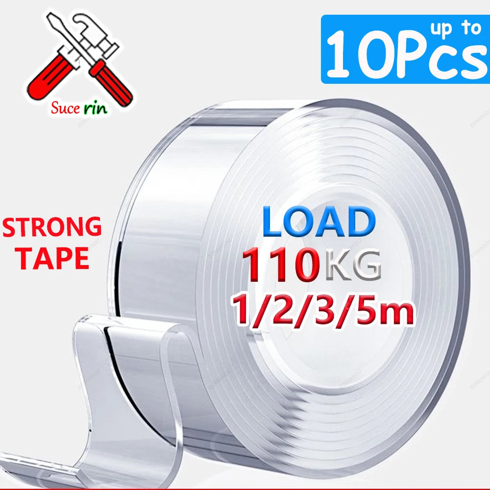 Doppelseitiges transparentes Nano Klebeband für Haushalt und Küche