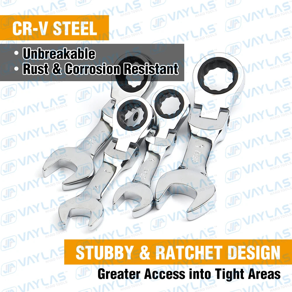 Mini Ratsche Werkzeug 6 19 mm mit doppeltem Ende und Flex Kopf