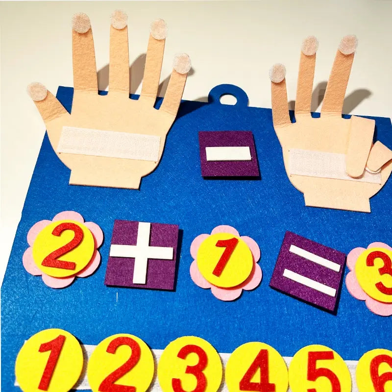 Montessori Busy Board aus Filz – Motorik - Lernen fördern, 30x32 cm spielend erleben