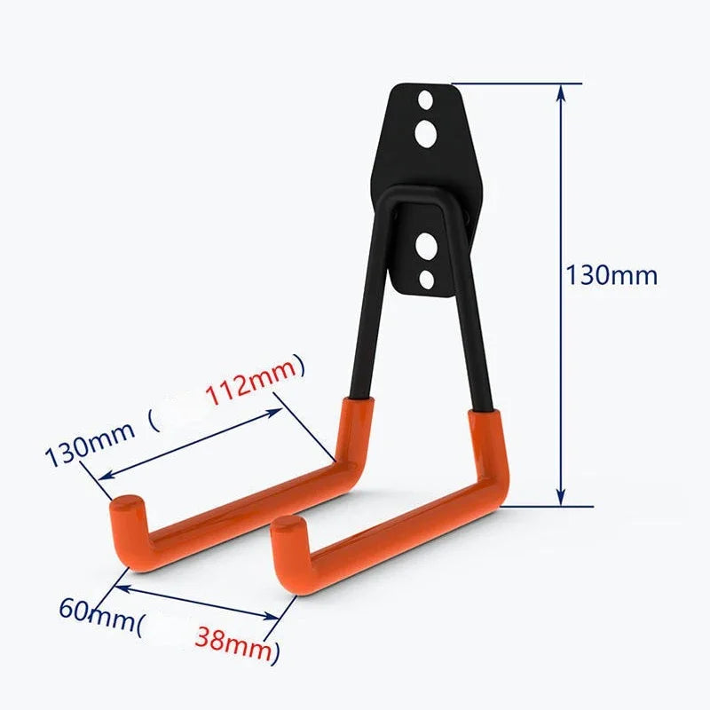 Metallhaken zur Wandmontage für sichere Aufbewahrung in Garage und Garten