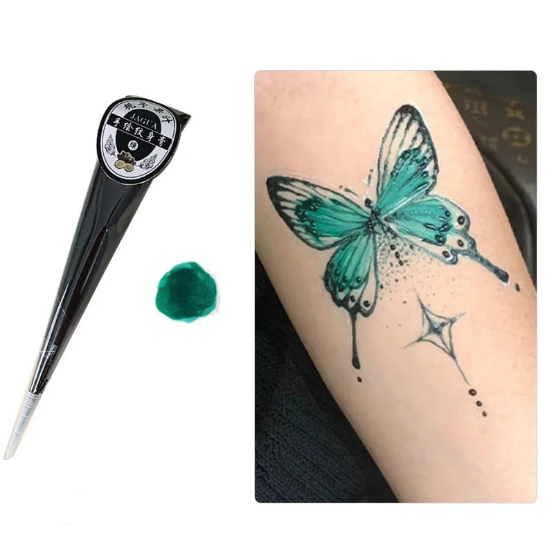 Indische Henna Creme Temporäre Tattoo Paste Semi-permanente Farbe