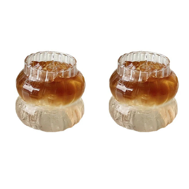 Klares Glas Tumbler Set 1 2 Stück hitzebeständig modern