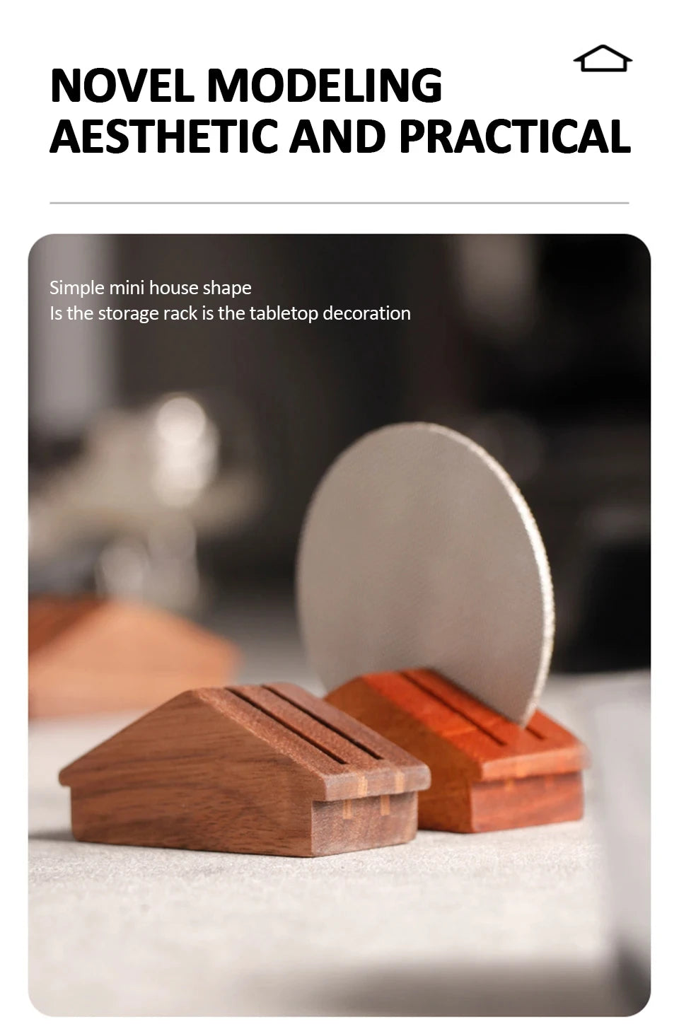 Wiederverwendbarer Holz Kaffeefilterhalter für Espresso Siebträger